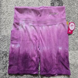 New Justice Girls Ribbed Ombre Bike Shorts